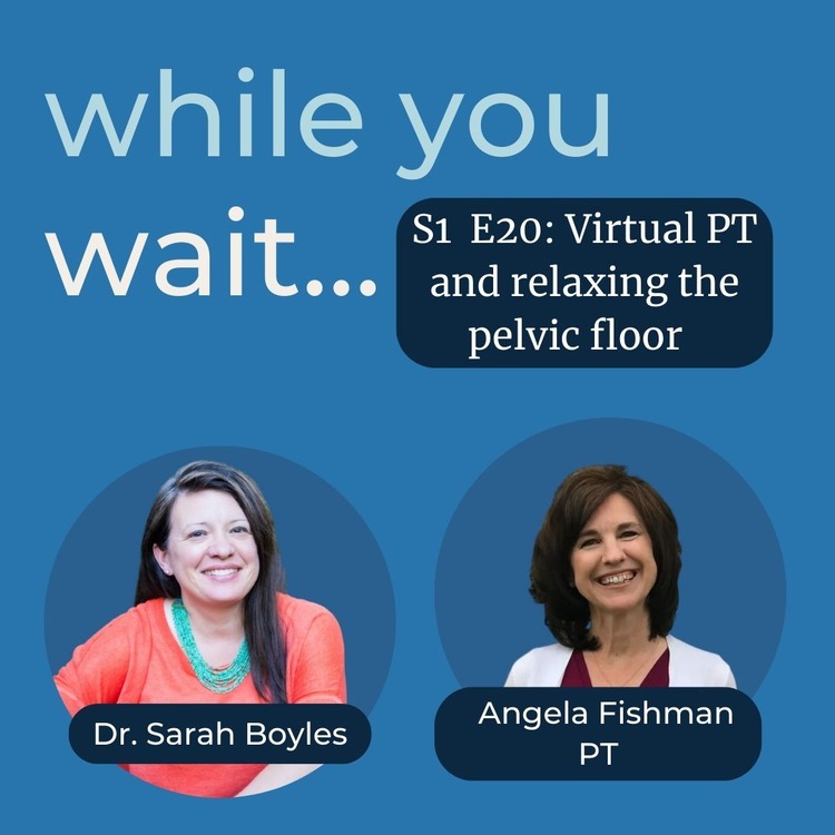 while you wait podcast, the womens bladder doctor - Bladder talk with Dr. Sarah Boyles -Virtual PT and relaxing the pelvic floor with Angela Fishman, PT
