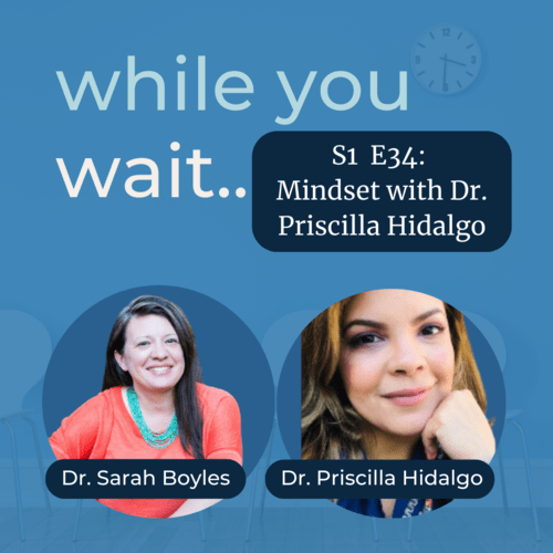 while you wait podcast - Bladder talk with the founder of the Womens Bladder Doctor,  Dr. Sarah Boyles - Mindset with Dr. Priscilla Hidalgo